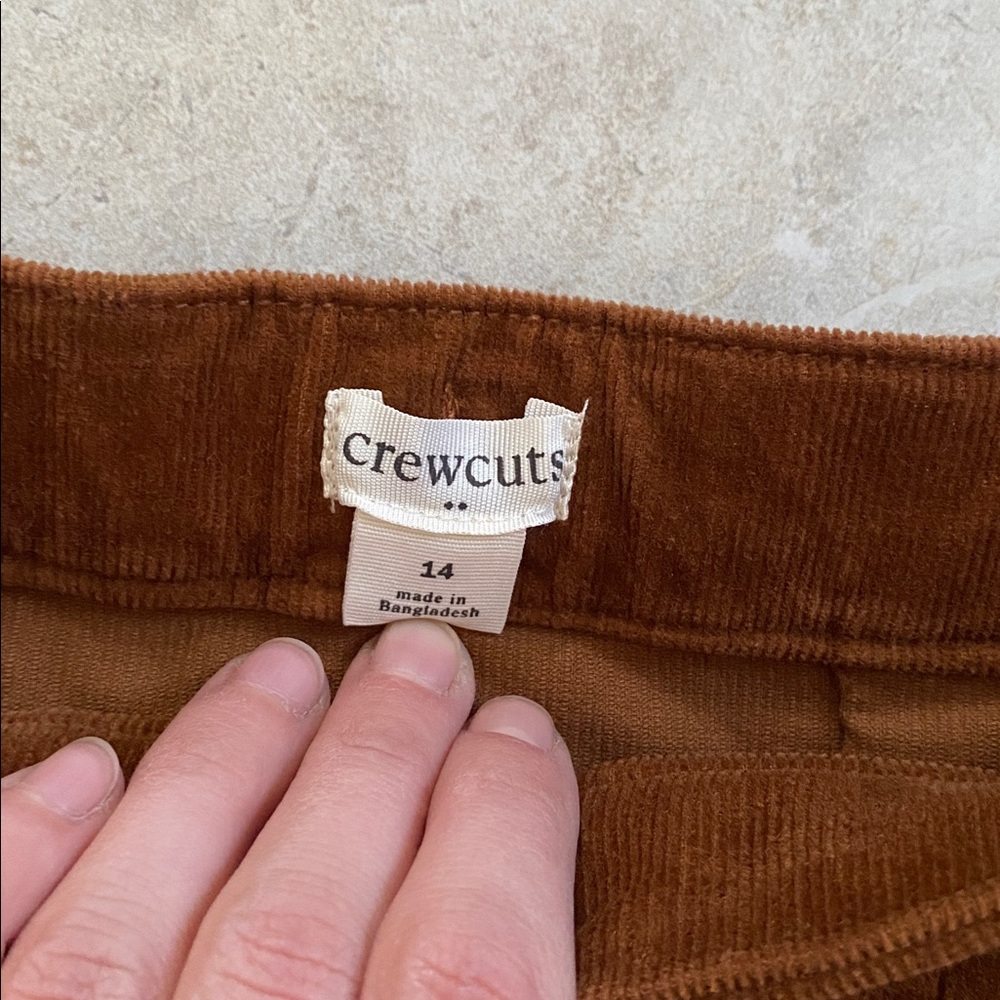 Crewcuts Brown Corduroy Skirt 26W - Picture 2 of 7